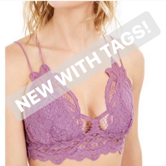 ๐ค๐ค PURPLE FREE PEOPLE XS & S BRALETTE - Picture 4 of 10